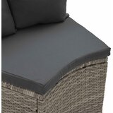  Set sofe 2 pcs Siva Solidno drvo akacije i poli ratan | shoptok.hr
