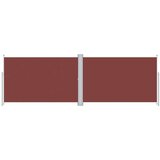 vidaXL Uvlačiva bočna tenda smeđa 200 x 600 cm | shoptok.hr