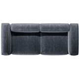 Cosmopolitan Design Prašno modra sedežna garnitura iz rebrastega žameta 264 cm Bergano – | Shoptok.si