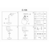 Molarem Home barska stolica - C105 - Baršun | shoptok.hr