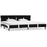 Okvir za krevet od umjetne kože s LED svjetlom crni 180x200 cm | shoptok.hr