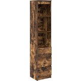 vidaXL Visoka ploča dimljeni hrast 37,5x35x180 cm izrađeno drvo | shoptok.hr