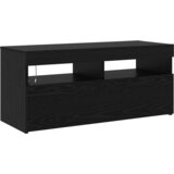 TV ormarići 2 kom s LED svjetlima Crni hrast Konstruirano drvo | shoptok.hr