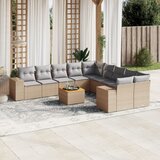  11-dijelni set vrtnih sofa od poliratana s jastucima bež | shoptok.hr