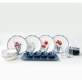 My Ceramic 21-dijelni set bijelo-plavog keramičkog posuđa | shoptok.hr