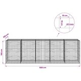  Gabion s žicom debljine 5 mm i mrežom 10x10 cm 500x100x150 cm - 100 cm 150 cm 500 cm | shoptok.hr