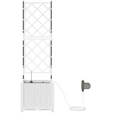  Vrtna saksija Bijeli 40 x 40 x 142 cm Plastika | shoptok.hr
