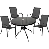 baštenski set – como sto + 4 stolice