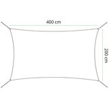  Sunčano jedro 4 x 2 m tamno sivo | shoptok.hr