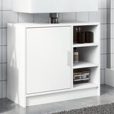 vidaXL Omarica za umivalnik bela 63x29x55 cm inženirski les Cene