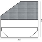 Jela OBLAZINJENA POSTELJA ARC 90X200 CM - KR90K-AR-Siva Cene