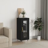 vidaXL Komoda crna 34 5 x 34 x 90 cm od konstruiranog drva Cijene