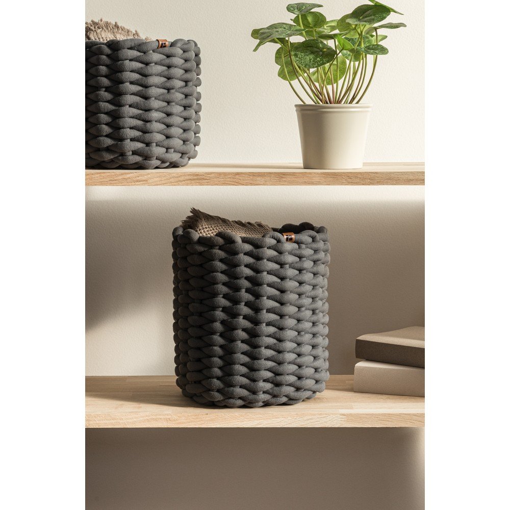 Bigso Tekstilna košara ø 25x25 cm Peach Skin Round M – | shoptok.hr