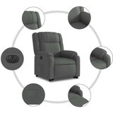 vidaXL Električni naslonjač na podizanje od tkanine tamnosivi | shoptok.hr