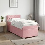 Boxspring krevet s madracem Ružičasta 80 x 200 cm Baršun | shoptok.hr