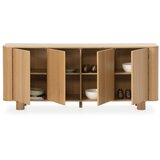 MOME Komoda v hrastovem dekorju v naravni barvi 180x75x40 cm Padoc – | Shoptok.si
