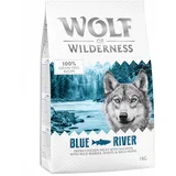 Wolf of Wilderness 3 + 1 gratis! 4 x 1 kg - Blue River - losos