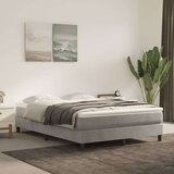  Box spring postelja z vzmetnico svetlo siva 140x200 cm žamet, (20726736) Cene