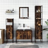 4-dijelni set kupaonskih ormarića boja dimljenog hrasta drveni | shoptok.hr