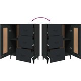  Komoda crna 69 5 x 34 x 90 cm od konstruiranog drva | shoptok.hr