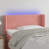  LED uzglavlje ružičasto 93x16x78/88 cm baršunasto | shoptok.hr