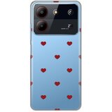  Torbica Silikonska Print za ZTE Blade A54 Red Hearts | Eponuda.com