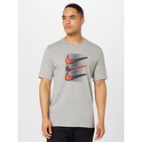 Nike Majica antracit siva / siva melange / svijetlo crvena / crna | shoptok.hr