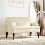  Chesterfield klupa Krema 119,5 x 64,5 x 75 cm Lažna koža | shoptok.hr