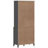  Visoka komoda VIKEN antracit siva 80x40x190 cm masivna borovina | shoptok.hr