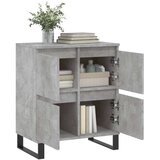 vidaXL Komoda betonsko siva 60x35x70 cm inženirski les | Shoptok.si