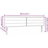  Uzglavlje Plava 200 cm tkanina | shoptok.hr