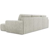 Makamii Krem sklopiva/s prostorom za odlaganje kutna garnitura od šenila (u obliku slova "U") Lilo – | shoptok.hr