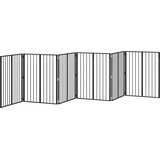  Vrata za pse 6 pcs Crna 80 x 100 cm Cinkani čelik | Eponuda.ba