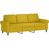  2-dijelni set sofa s jastucima žuti baršunasti | shoptok.hr