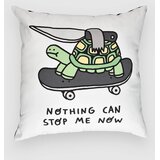 A-Lab Nothing Can Stop Me Pillow white / black Cene