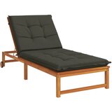  Jastučić za ležaljku GEMERT 100% poliester Antracit - Antracit 190 x 70 x 9 cm Melange | shoptok.hr