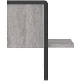  Zidna polica s prečkom boja hrasta sonome 20 x 25 x 30 cm | shoptok.hr