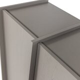 WOOOD Siva omarica v jesenovem dekorju 102x140x44 cm Brock – | Shoptok.si