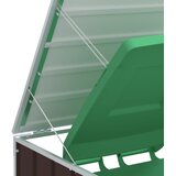  Spremište za 1 kantu za otpad smeđe 72x81x115 cm čelično | shoptok.hr