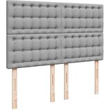 vidaXL otomanski krevet s madracem&led svijetlosivi 140x190 cm tkanine | shoptok.hr