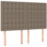  Box spring postelja z vzmetnico taupe 140x190 cm blago, (20896885) | Shoptok.si