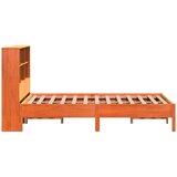 vidaXL Krevet s regalom za knjige bez madraca 120 x 200 cm od borovine | shoptok.hr