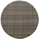 Bistro set od 3 komada s jastucima sivi poliratan | shoptok.hr