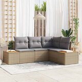 Sjedeća garnitura za vrt 5 pcs Svijetlo siva Poli ratan | shoptok.hr