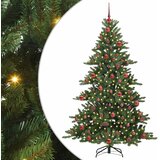  Umjetno božićno drvce s nogom Zelena 180 cm PVC i čelik | shoptok.hr