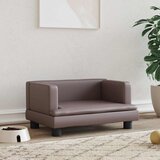 Krevet za pse smeđi 60 x 40 x 30 cm umjetna koža Cijene