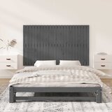  Zidno uzglavlje sivo 147x3x90 cm od masivne borovine | shoptok.hr