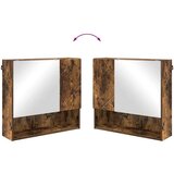 vidaXL set namještaja za kupaonicu zidne 2 pcs dimljeni hrast | shoptok.hr