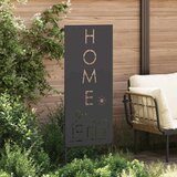vidaXL Dekorativna ploča za vrt Crna 50 x 140 cm | shoptok.hr