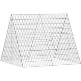  Kletka za piščance srebrna 110 x 100 x 85 cm Cinkana jeklena, (5000204354) | Shoptok.si